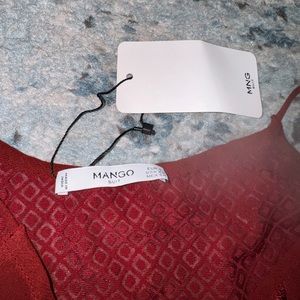 Brand new Mango top multi texture with straps